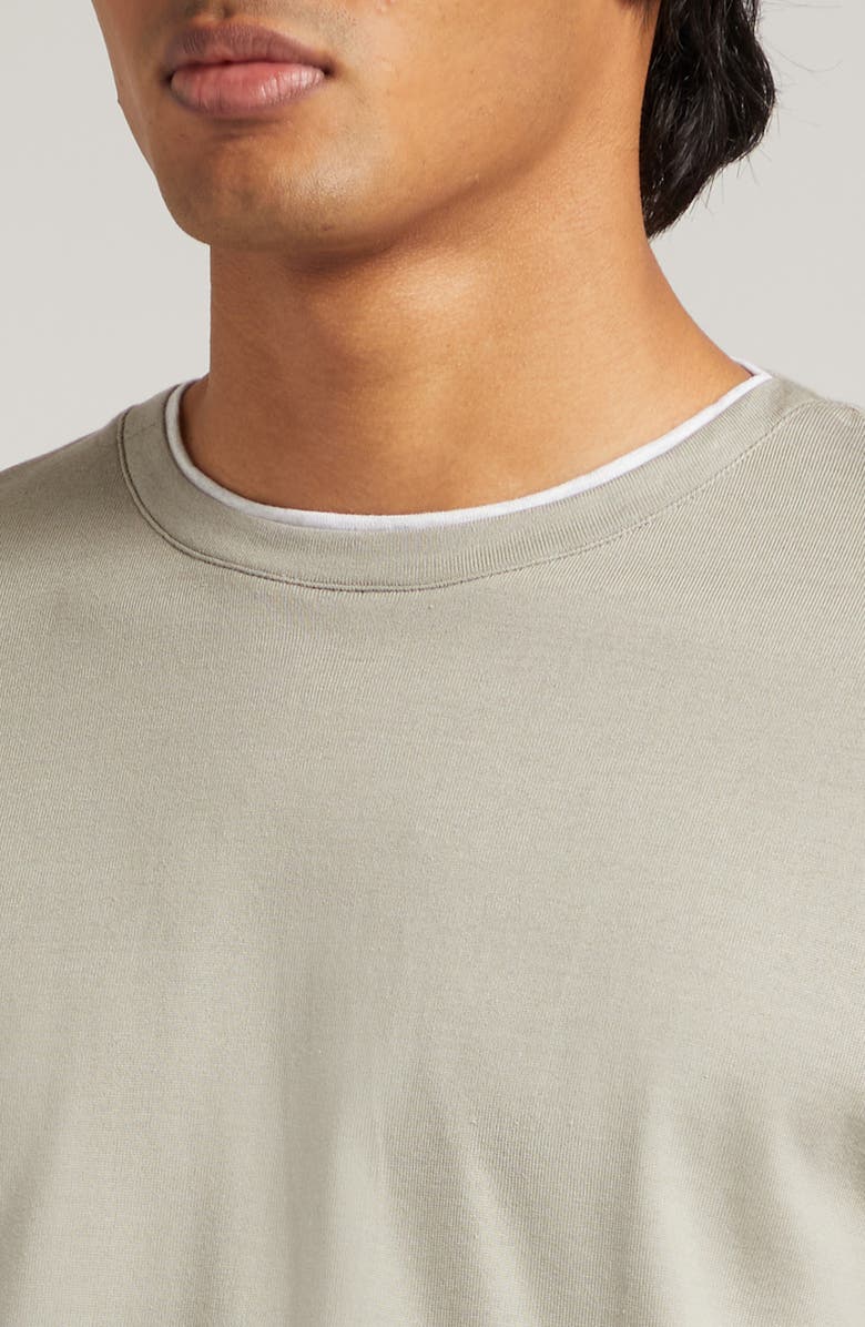 Eleventy Crewneck Giza Egyptian Cotton T-Shirt, Alternate, color, 