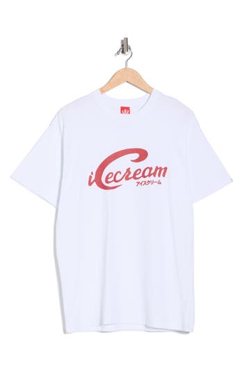 Icecream Script Graphic T-shirt In White