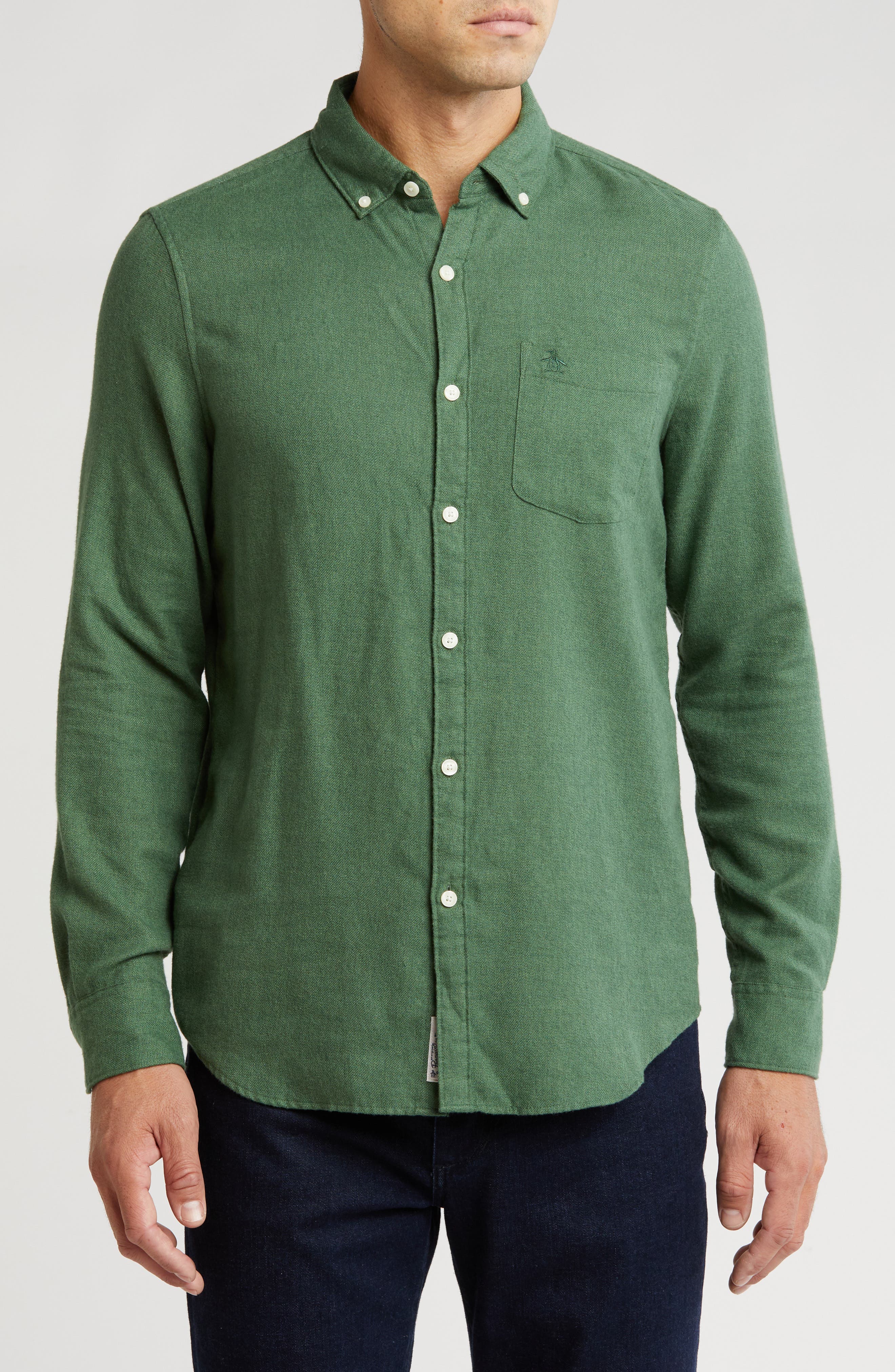 Original Penguin Jasper Flannel Button-Up Shirt