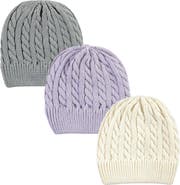 Hudson Baby 3Pk Knitted Hats