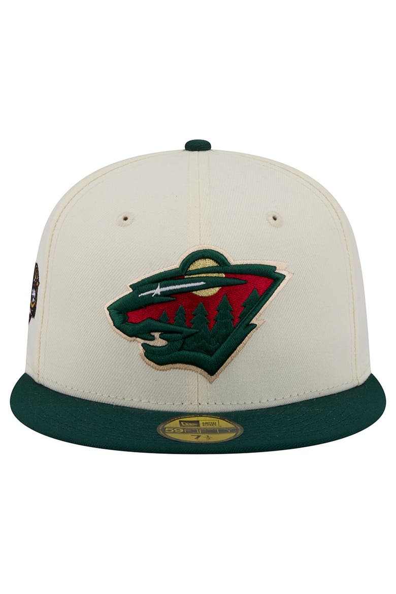 Men's New Era  Cream Minnesota Wild America's 250th Two-Tone 59FIFTY Fitted Hat, Alternate, color, Cream