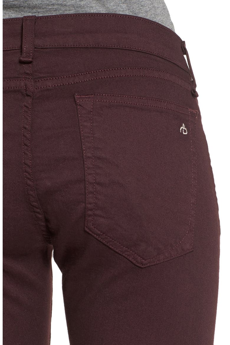 'The Dre' Slim Boyfriend Pants, Alternate, color, AGED BURGUNDY