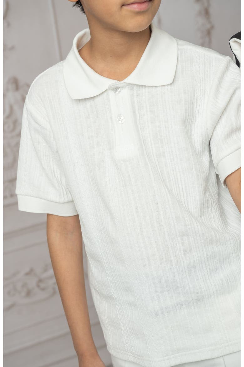 Alex Short Sleeve Polo Shirt, Alternate, color, White