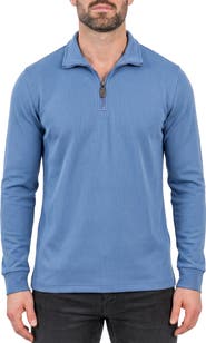 Maceoo Mercerized Cotton Quarter Zip Sweater