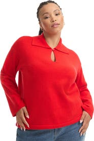 June + Vie Polo Shirt Sweater