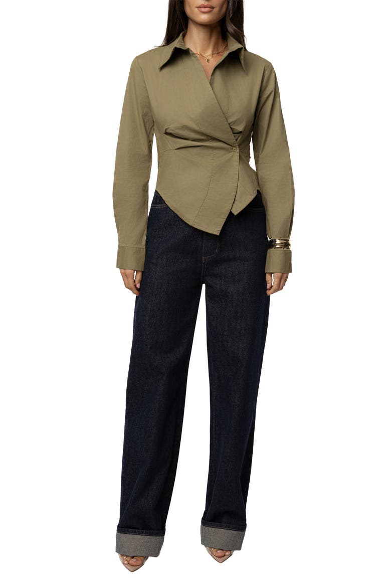 Sculpt And Form Blouse, Alternate, color, Olive