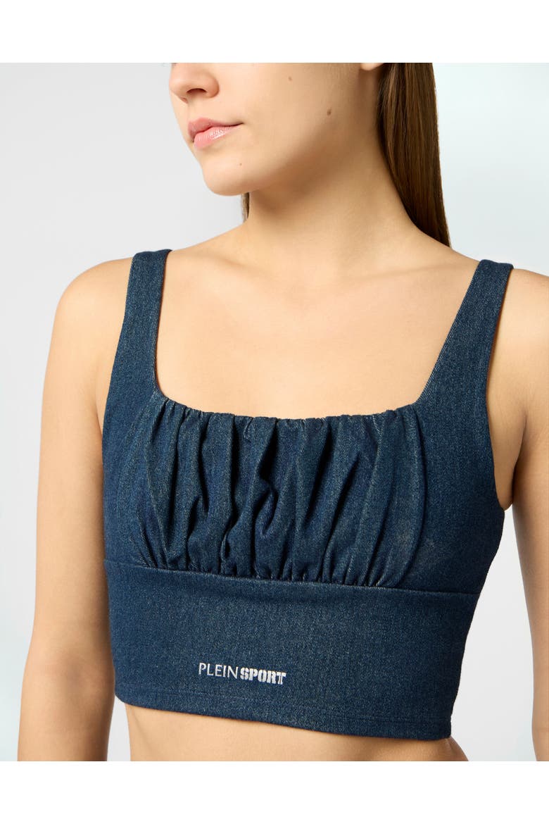 Top Denim Touch Ps Women, Alternate, color, darkblue