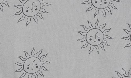 Rylee + Cru Suns Crewneck Cotton Bubble Romper In Blue