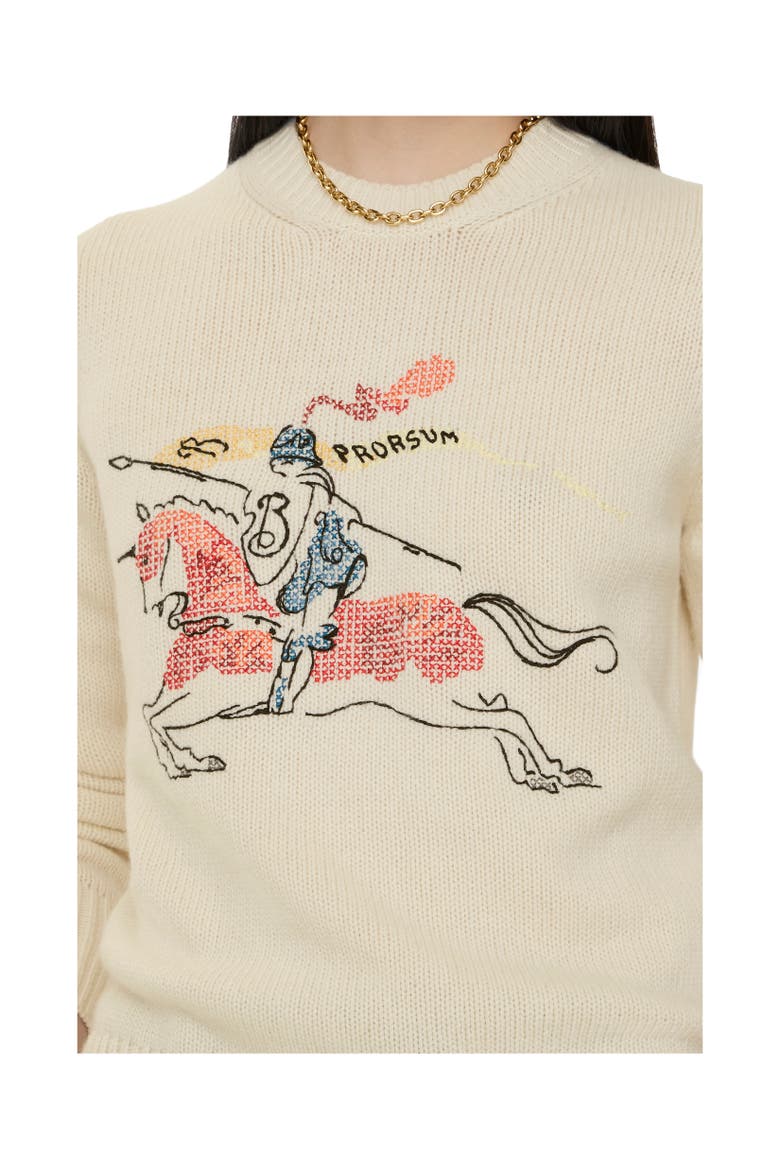 Cross Stitch Knight Wool Cashmere Sweater, Alternate, color, Tundra beige