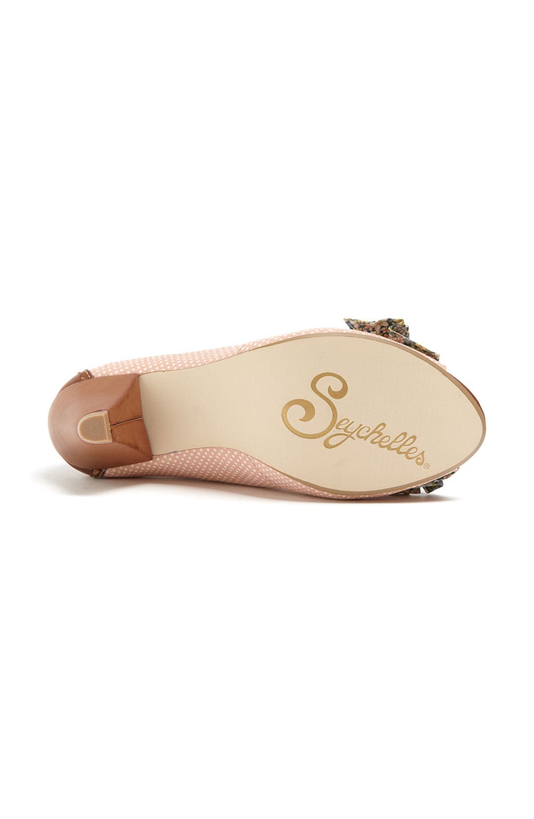 'Mixed Emotions' Pump, Alternate, color, PEACH POLKA DOT