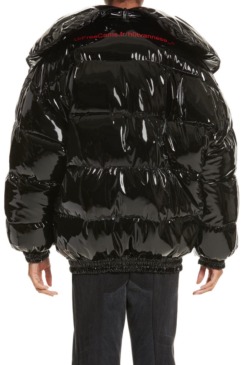 Miss Webcam Puffer Jacket, Alternate, color, BLACK