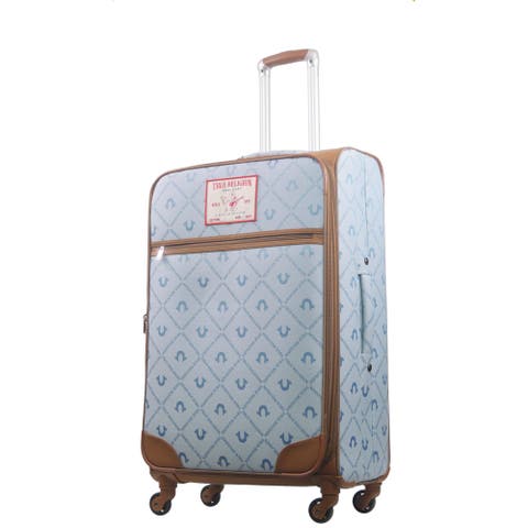 Soft Sided 31" Expandable, Spinner Luggage wiith Ionic logo monogram and Buddha patch
