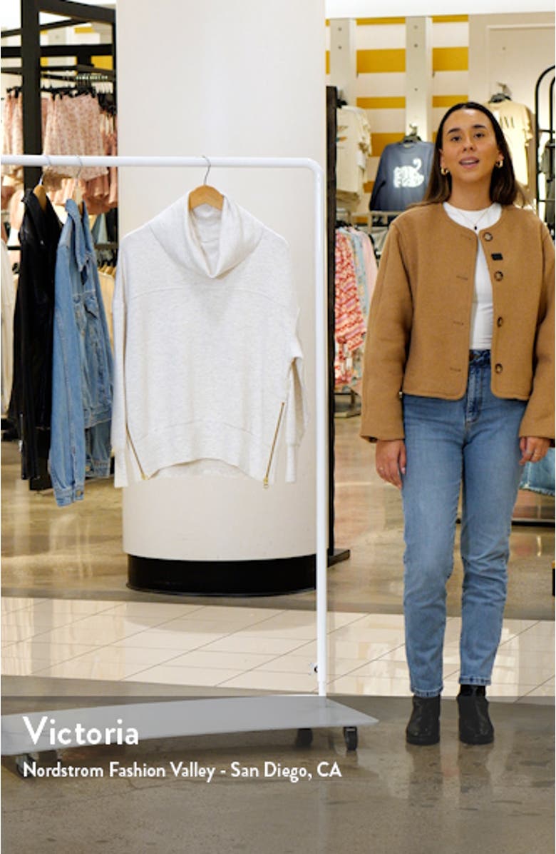 Priya Longline Cowl Neck Sweatshirt, sales video thumbnail