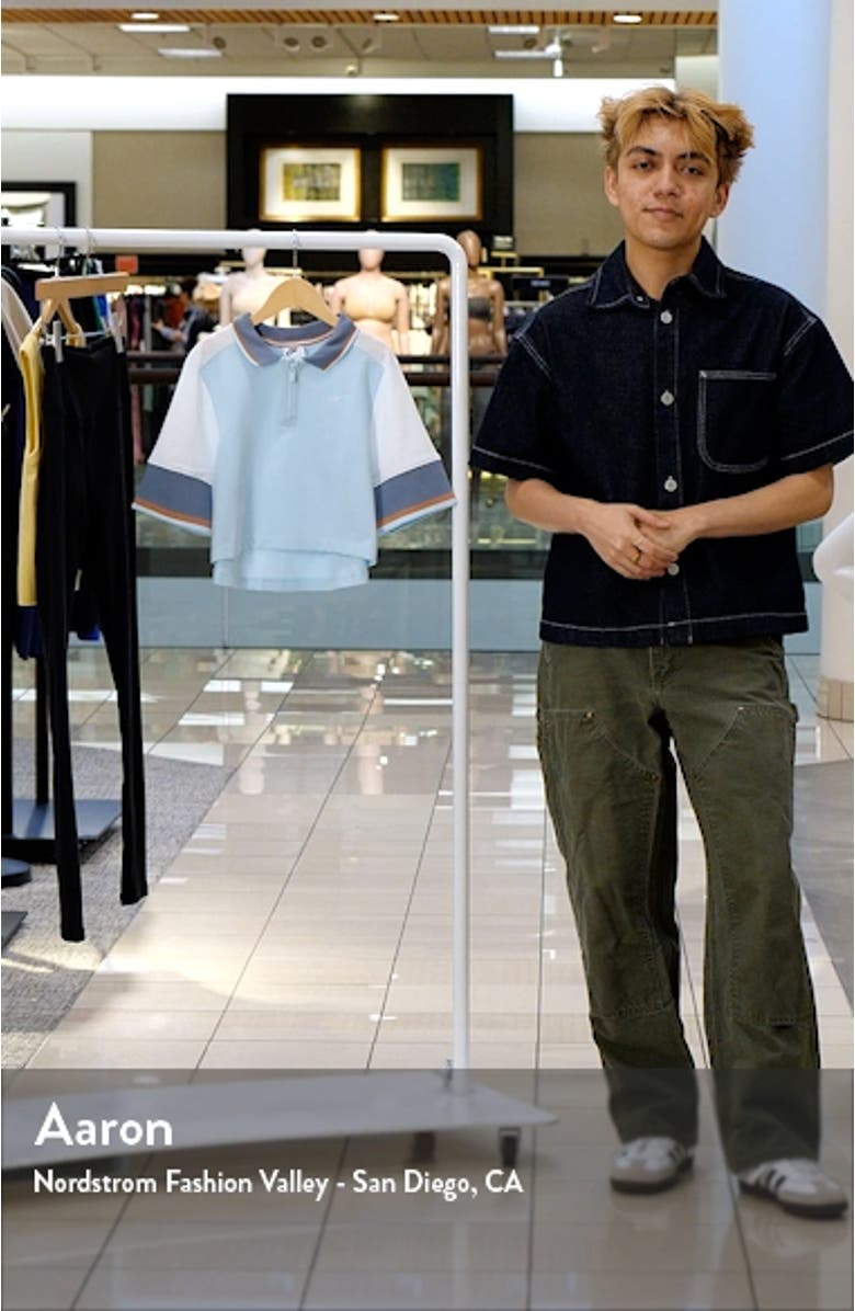 Kids' Sportswear Quarter Zip Tennis Crop Pullover, sales video thumbnail