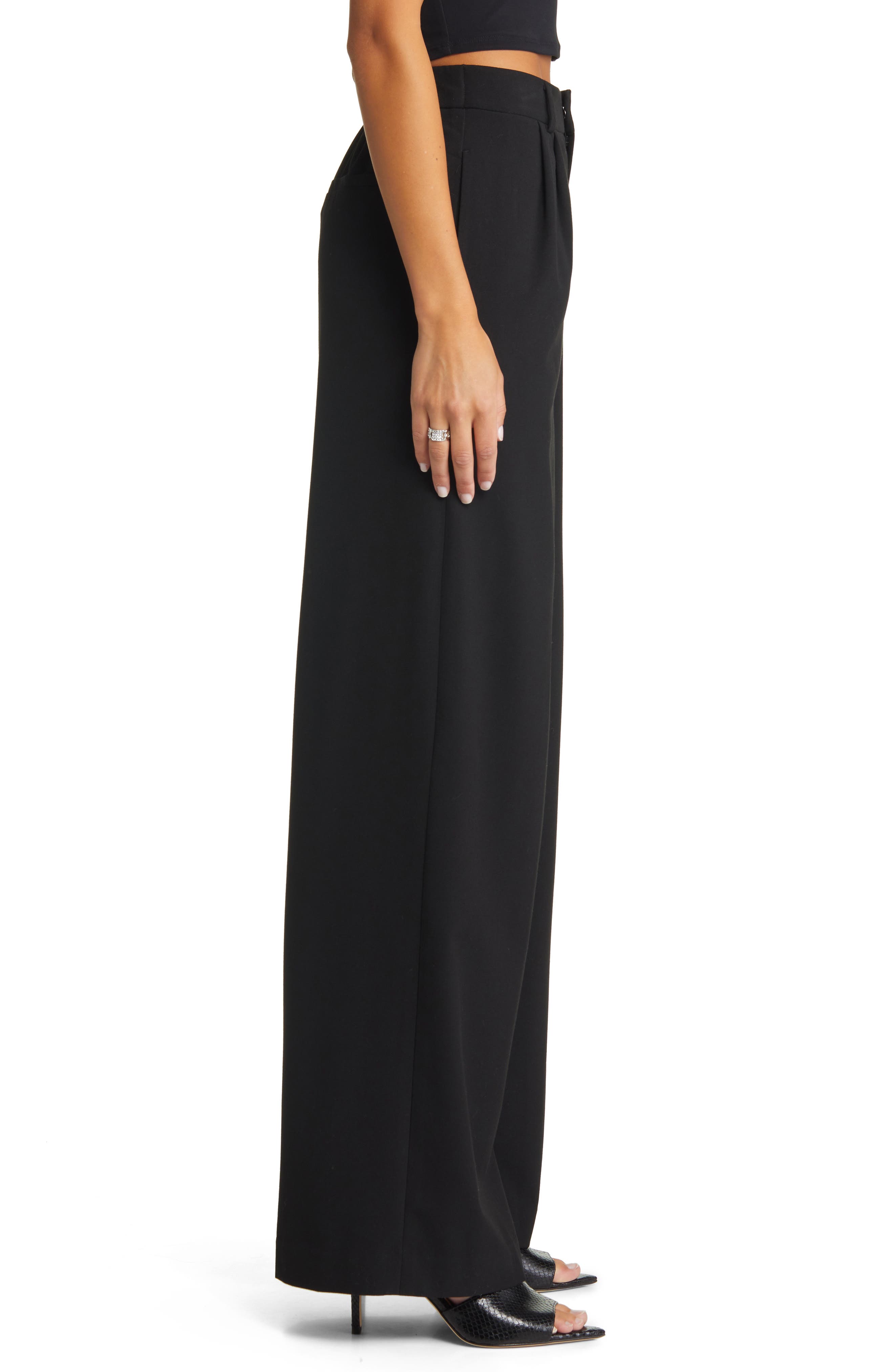 Center Seam Wide Leg Trousers main image 1