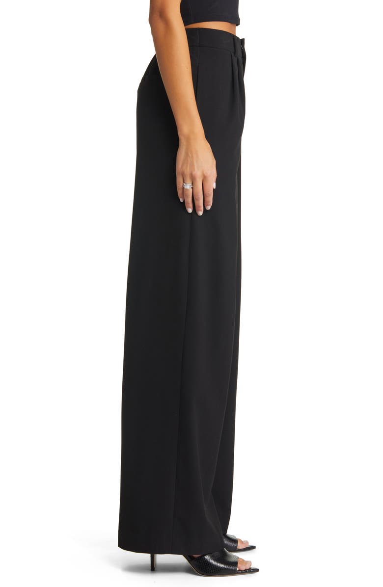 Open Edit Relaxed Waist Wide Leg Trousers, Alternate, color,