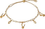 Alex and Ani Harry Potter™ Golden Snitch And Navette Multi Charm Pull Chain Bracelet