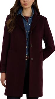 Lauren Ralph Lauren Longline Wool Blend Coat