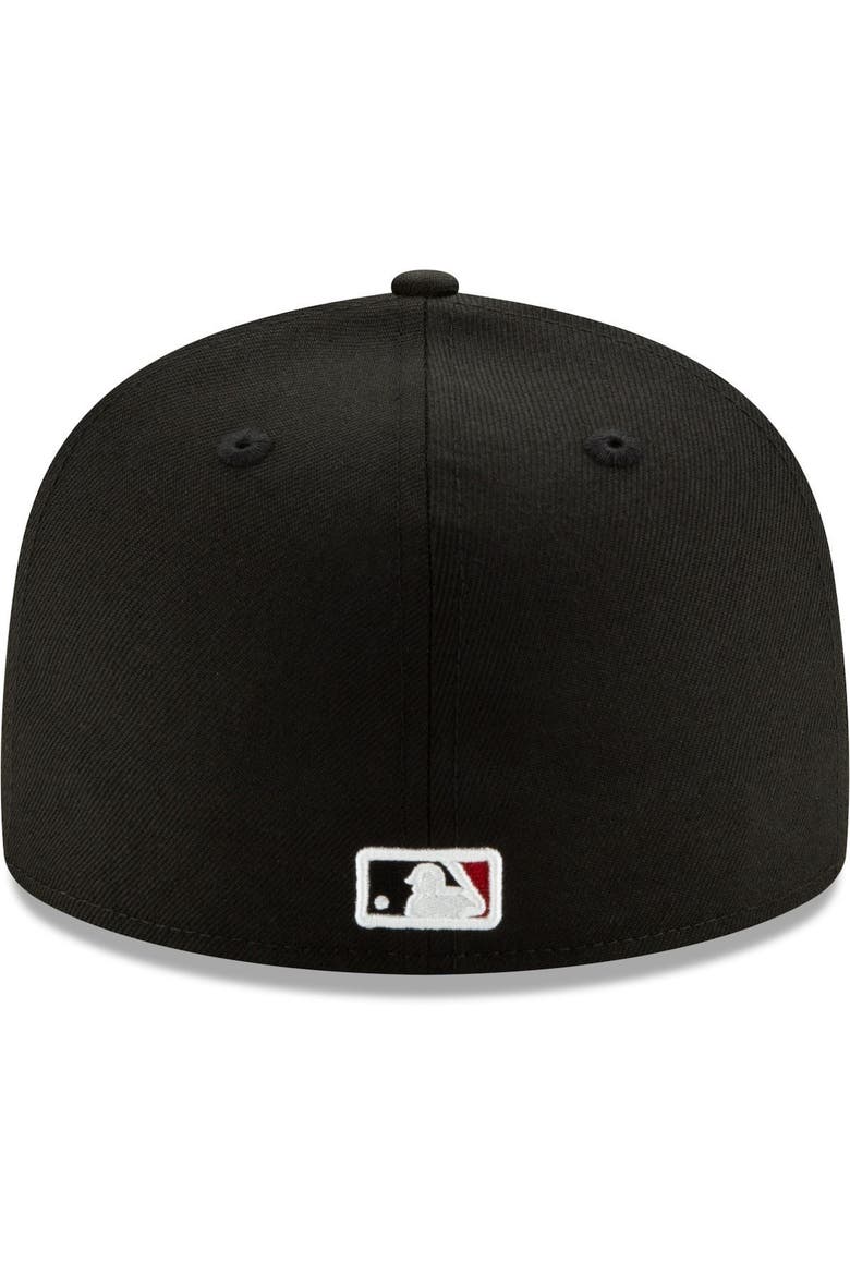Men's New Era Arizona Diamondbacks Black On-Field Authentic Collection 59FIFTY Fitted Hat, Alternate, color, BLACK