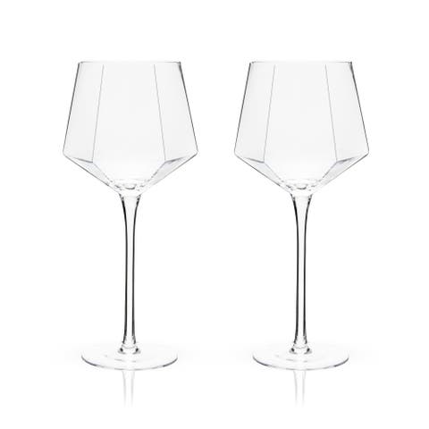 Seneca Crystal Wine Glasses Set of 2