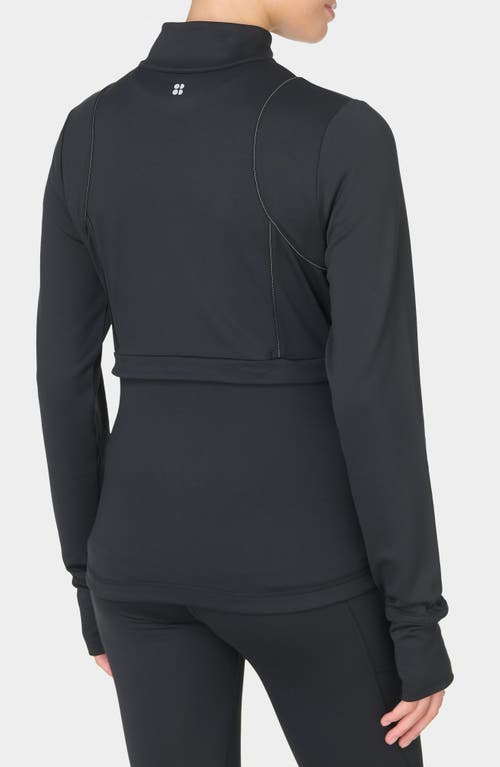 Sweaty Betty Therma Midlayer Half Zip Jacket In Black