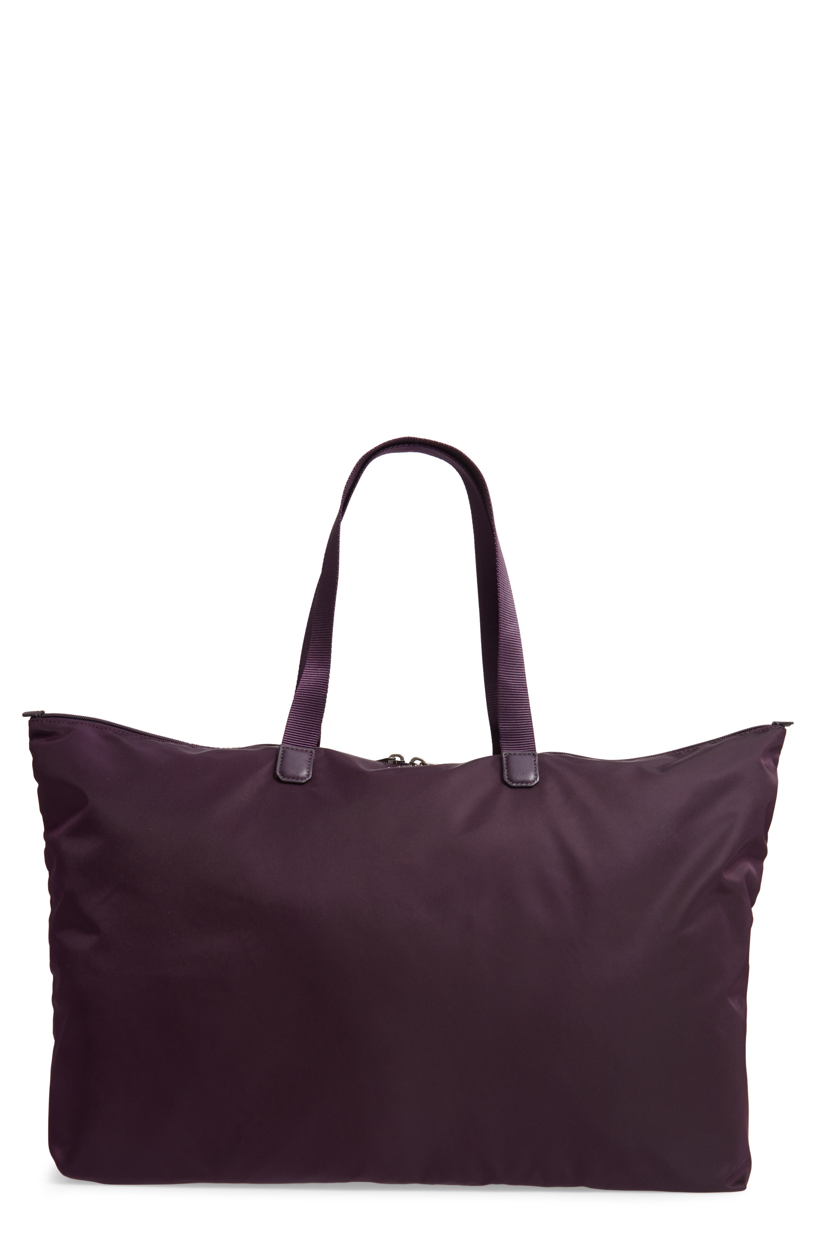 Voyageur Just in Case® Nylon Travel Tote, Main, color, MULBERRY