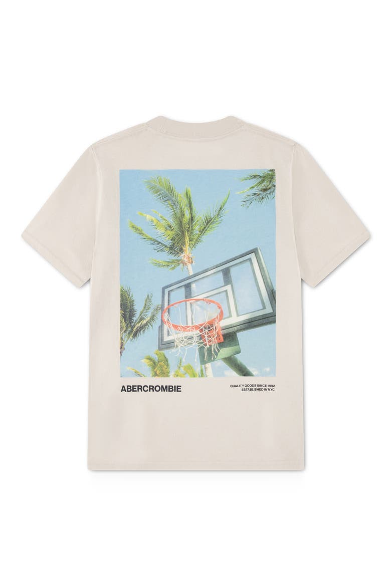 Kids' Bank Shot Graphic T-Shirt, Alternate, color, OATMEAL