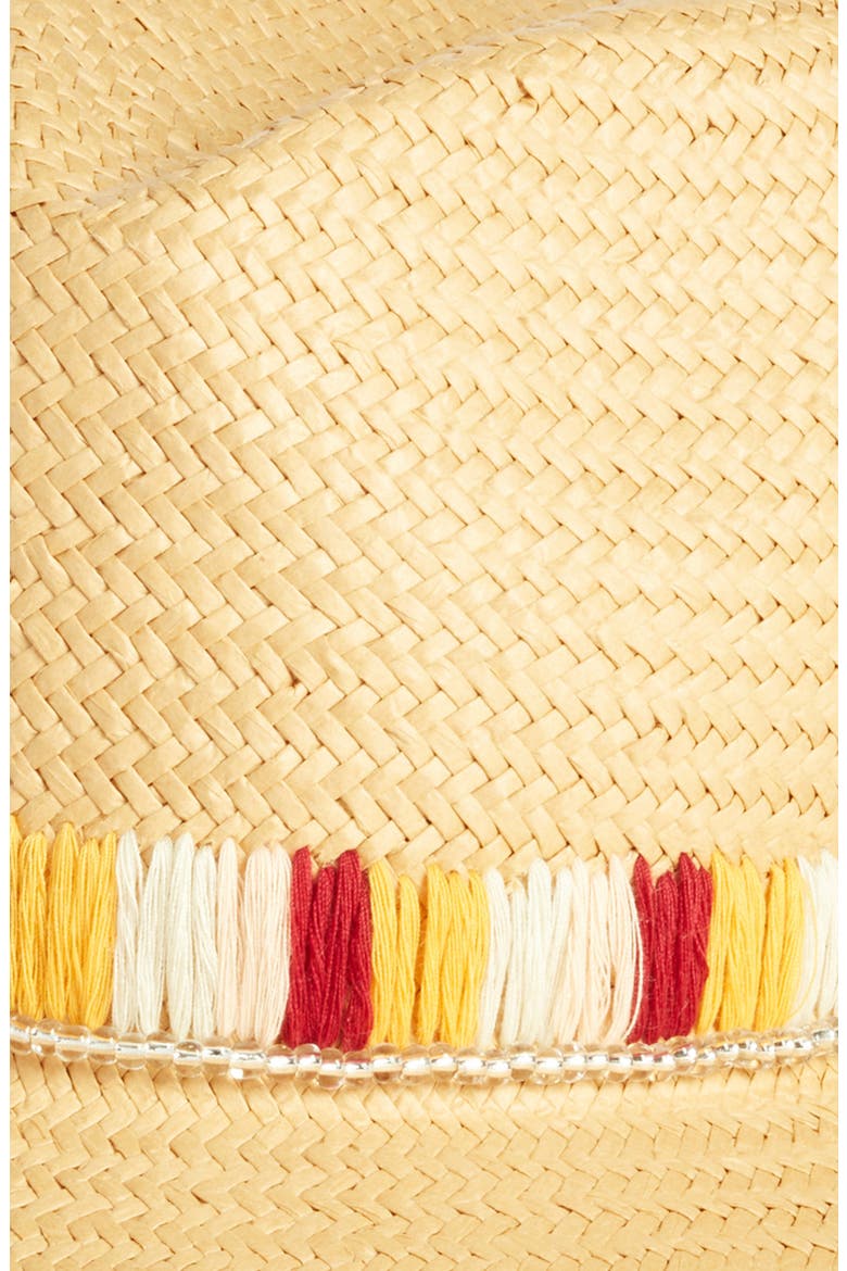 Panama Hat (Nordstrom Exclusive), Alternate, color, TAN DARK NATURAL COMBO