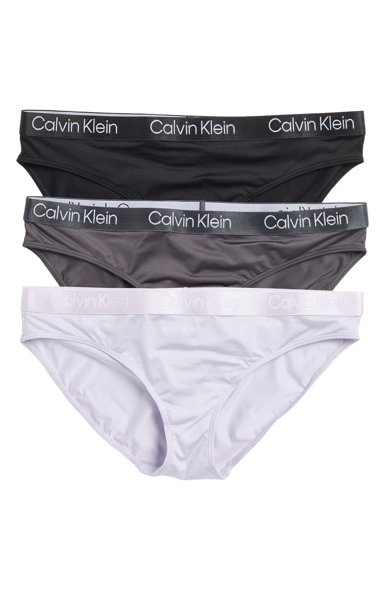 Calvin Klein Assorted 3-Pack Motive Shine Bikini Briefs, Main, color,