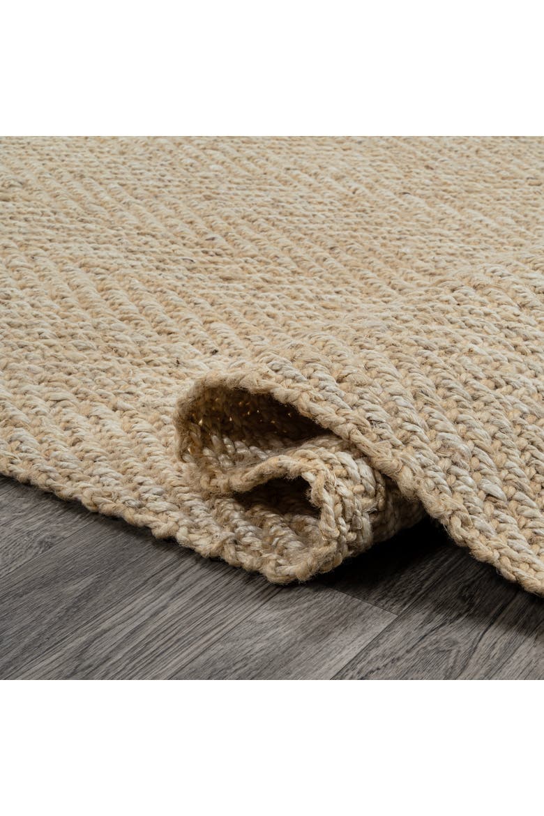Espina Hand Woven Herringbone Chunky Jute Area Rug, Alternate, color, Ivory