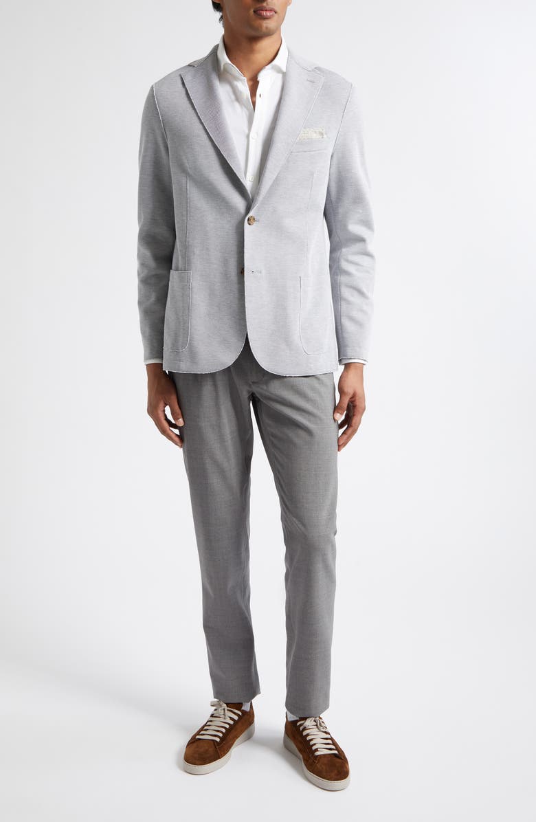 Eleventy Slim Fit Jersey Sport Coat, Alternate, color, Grey