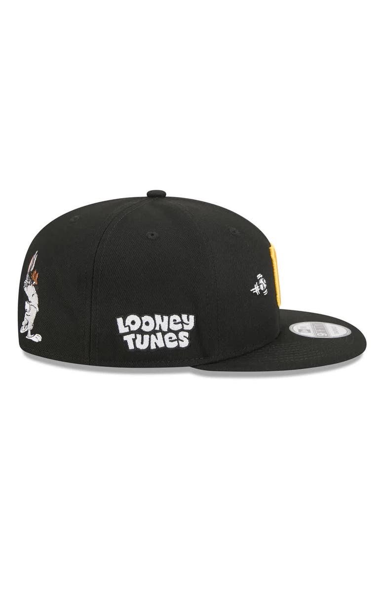 New Era Men's New Era Black Pittsburgh Pirates Looney Tunes Bugs Bunny 9FIFTY Snapback Hat, Alternate, color, Black