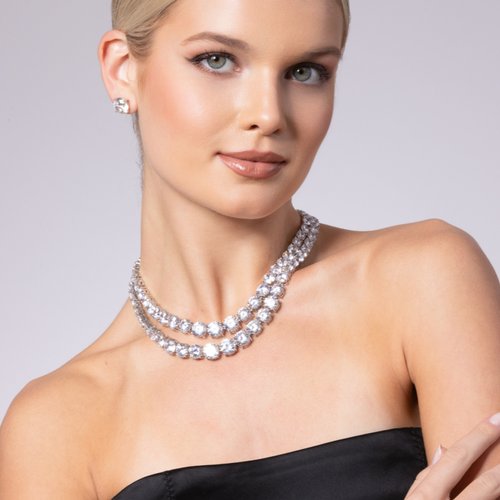 Anna Zuckerman Just Like Diamonds Only Better Studs 14 Carats In Platinum