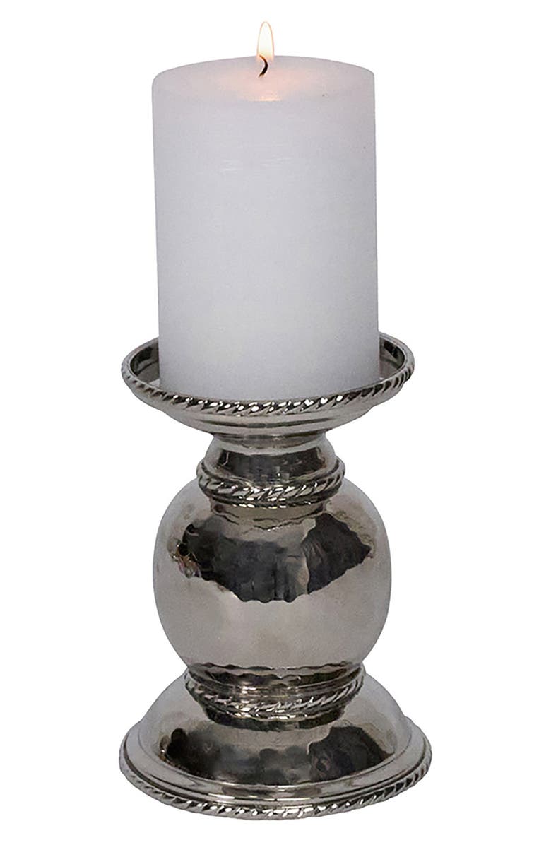 Juliska Graham 5-Inch Candleholder, Alternate, color, Silver