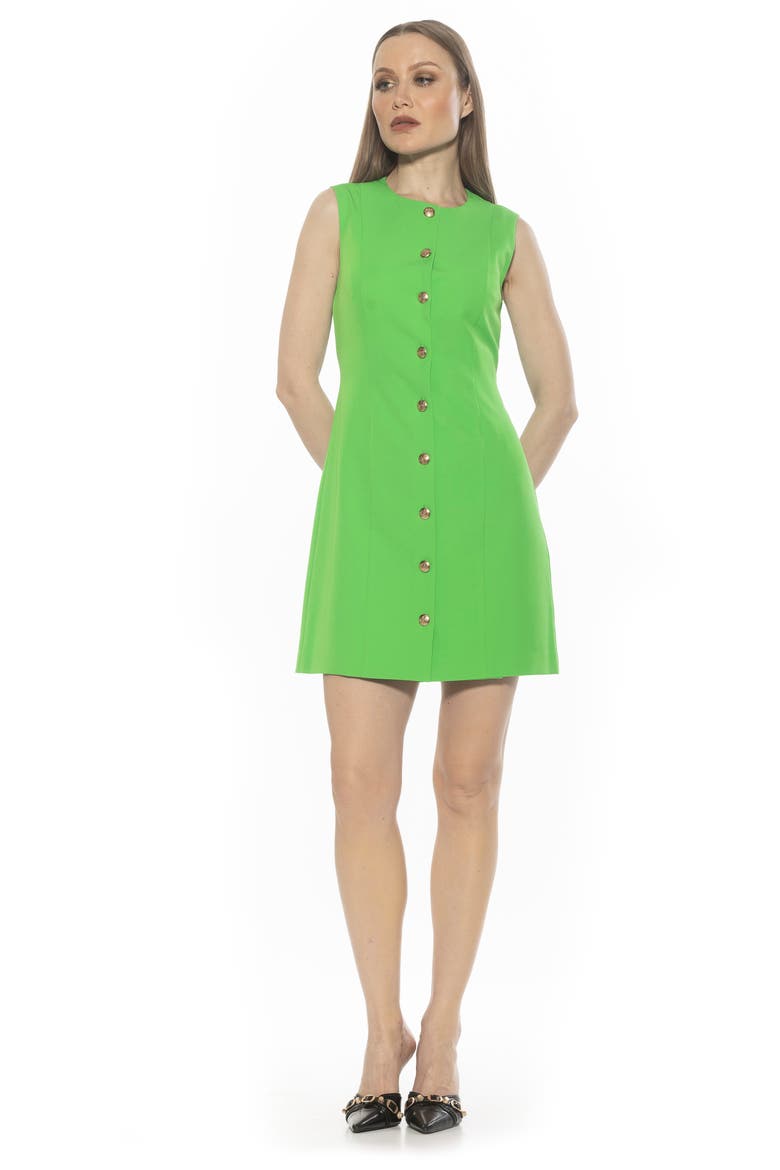 Bridgette Vest Sheath Dress, Alternate, color, GREEN