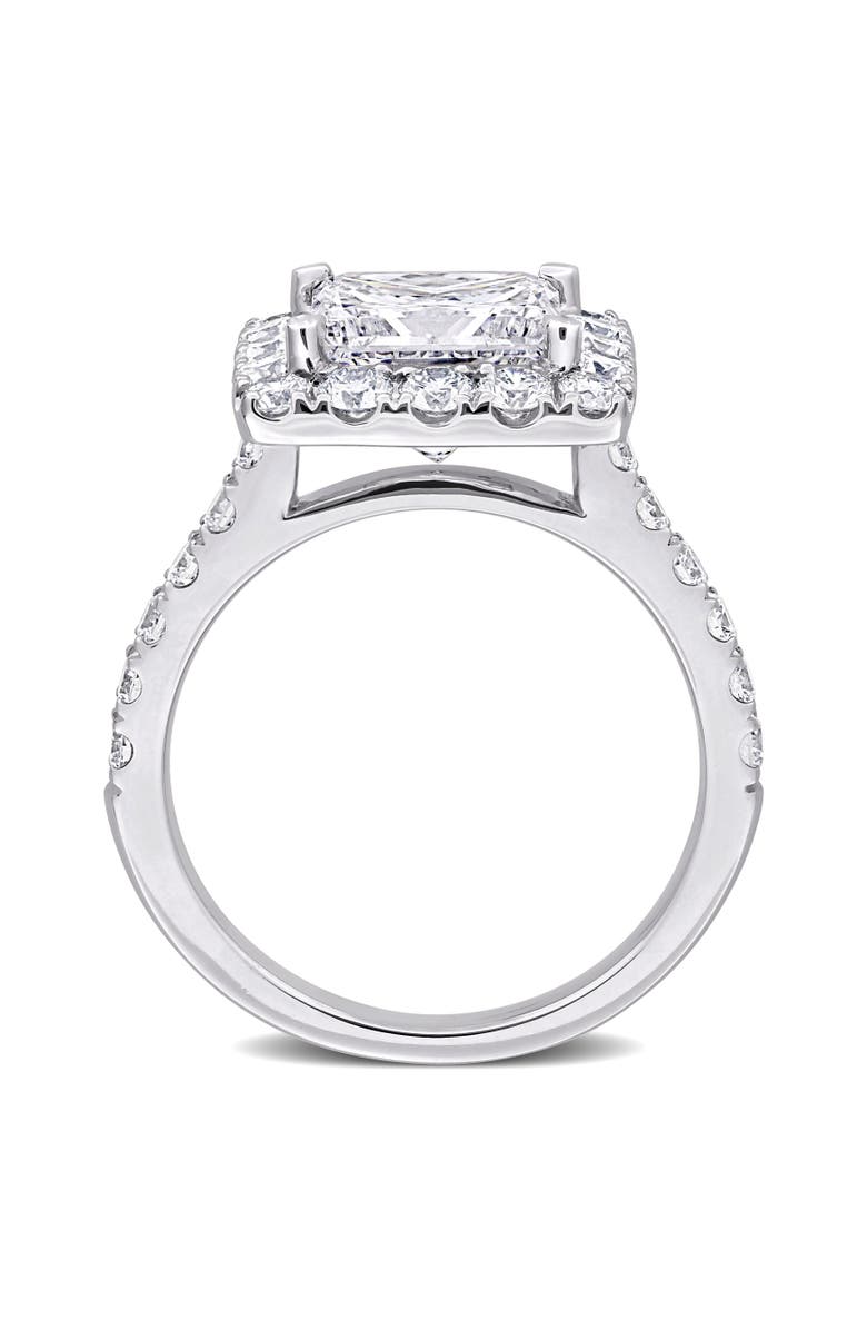 Julianna B. 4-1/3 CTW Lab-Grown Diamond Princess Halo Ring 14k, Alternate, color, White Gold