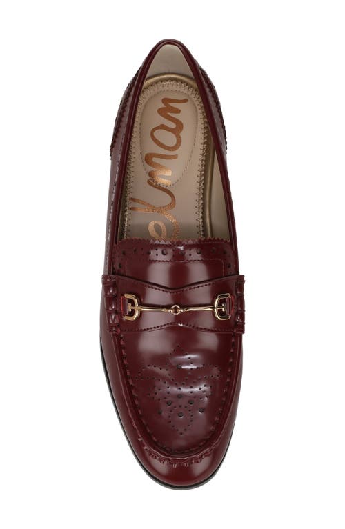 Sam Edelman Liona Loafers French Merlot In Burgundy