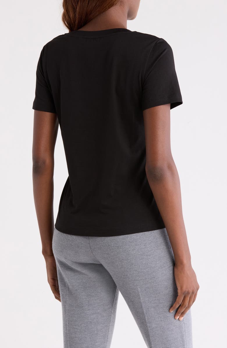 Theory Scoop Neck Cotton T-Shirt, Alternate, color, Black