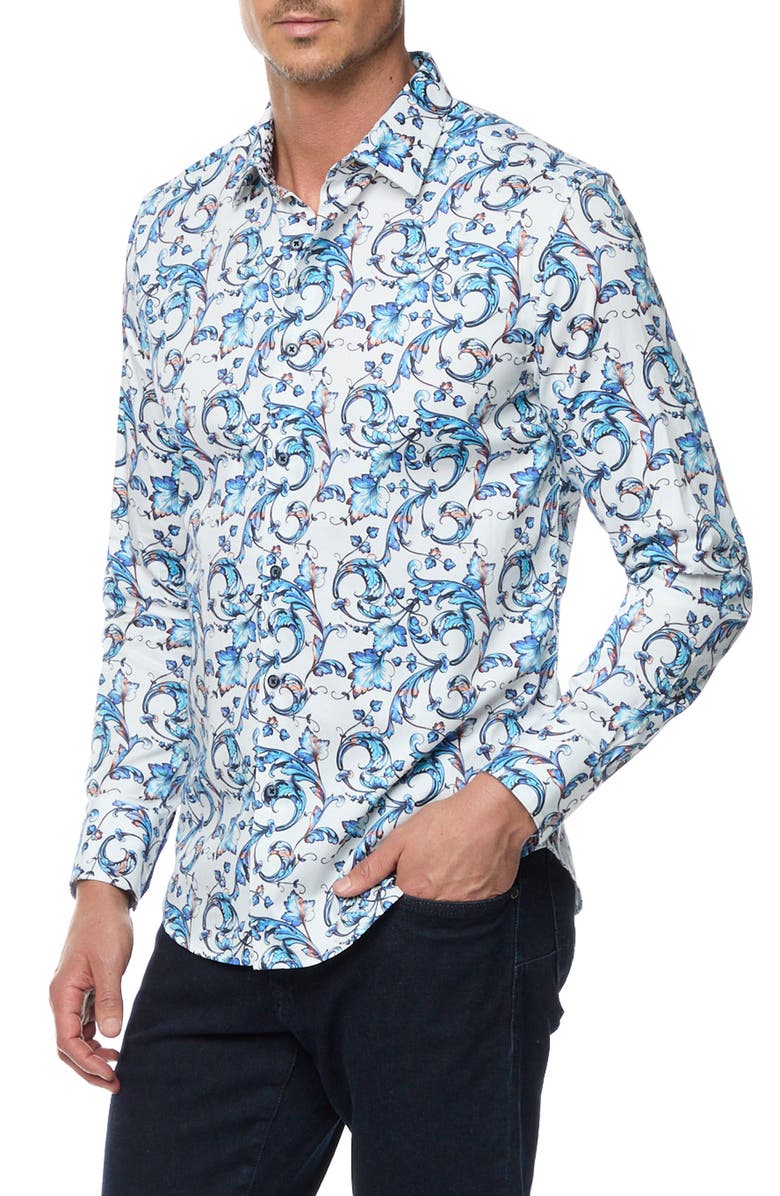 Robert Graham Acosta Classic Fit Paisley Cotton Button-Up Shirt, Alternate, color, 