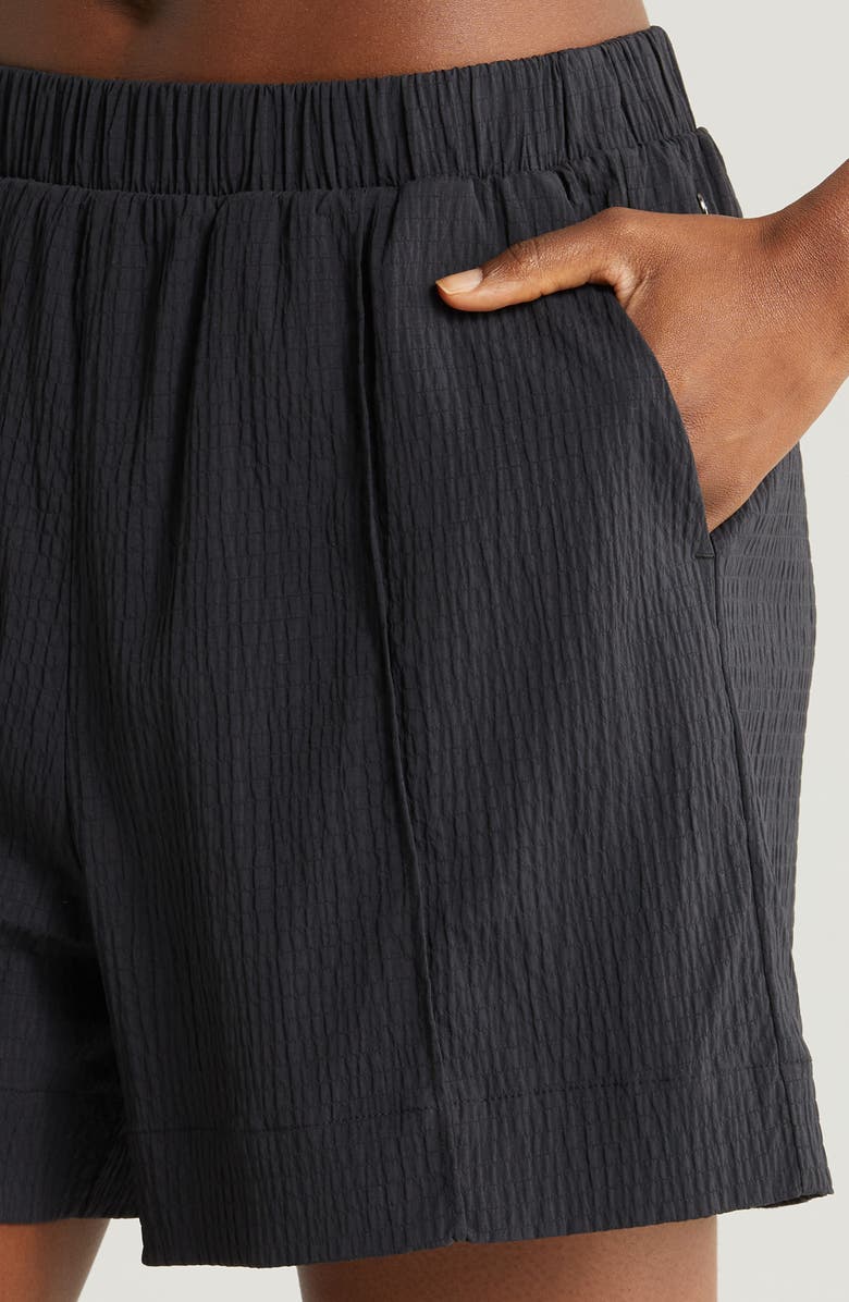 Zella Saylor Crinkle Shorts, Alternate, color, 