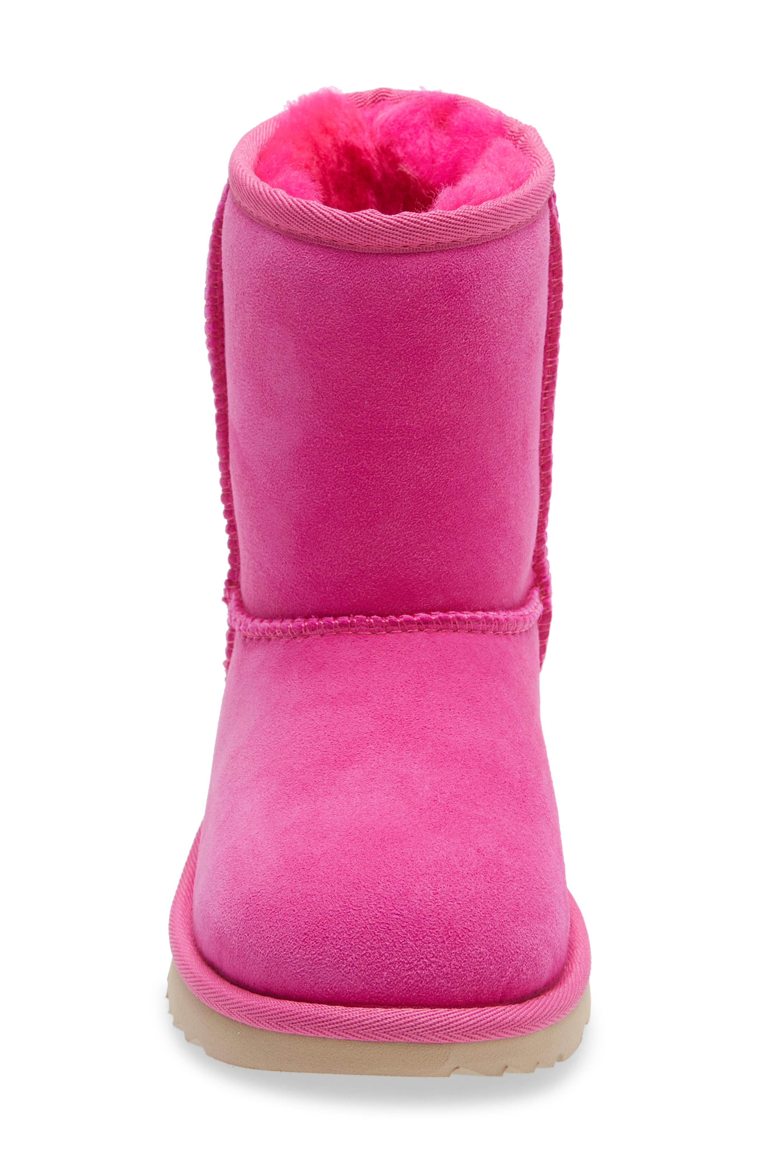 UGG<sup>®</sup> Kids' Classic Short II Water Resistant Genuine Shearling Boot, Alternate, color, Sachet Pink