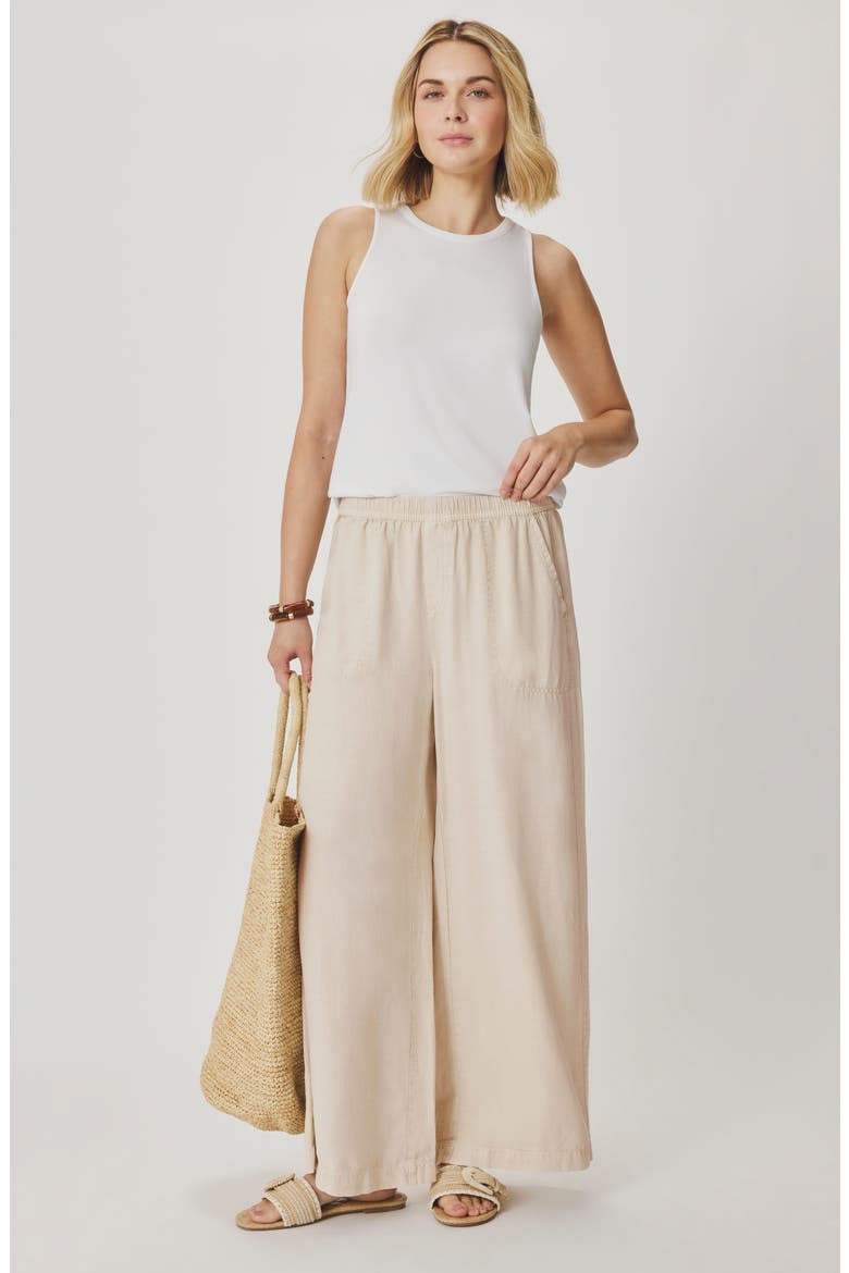 Angie Palazzo Pants, Alternate, color, LIGHT FAWN BEIGE