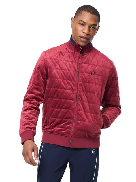 Redi Quilted Velour Bomber Jacket