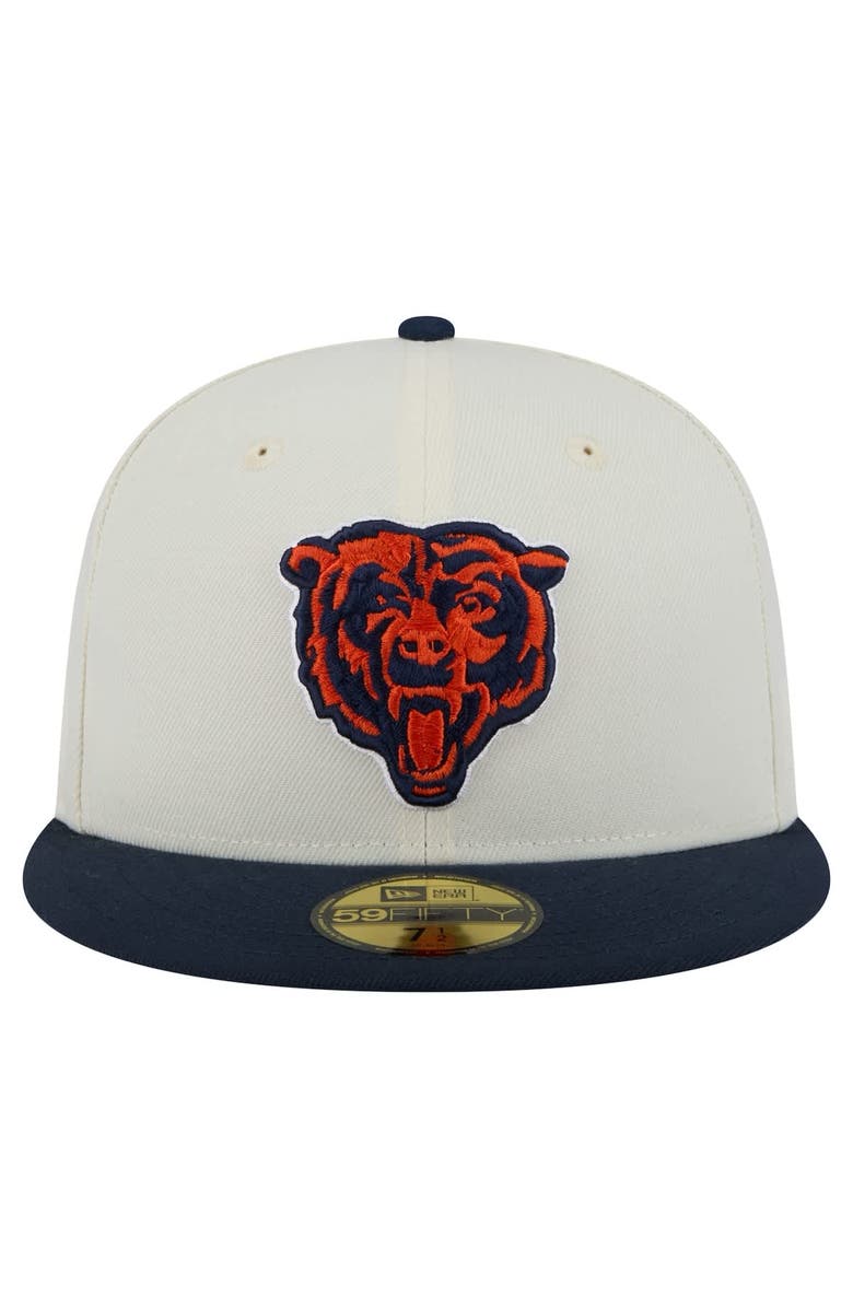 New Era Men's New Era  Cream/Navy Chicago Bears Main 59FIFTY Fitted Hat, Alternate, color, 