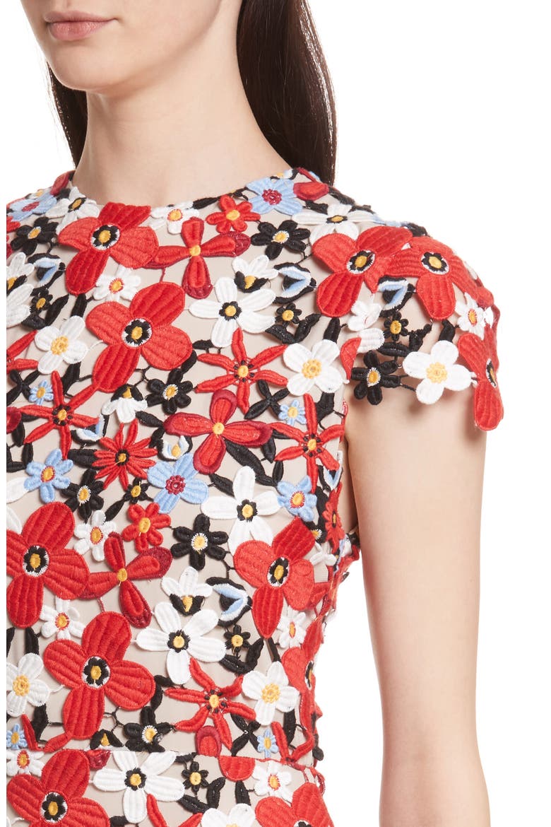 Imani Floral Fit & Flare Dress, Alternate, color, MULTI