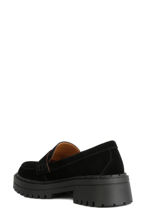 Rag & Co Honora Lug Sole Loafer In Black