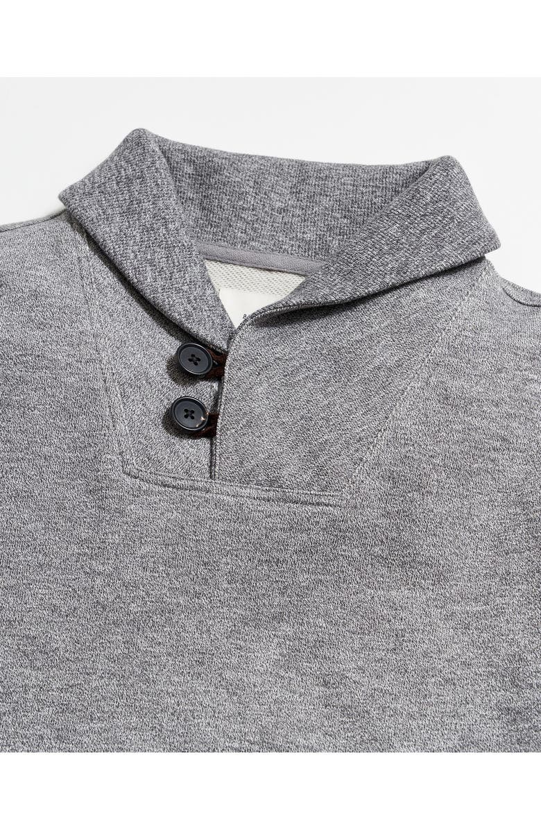 Billy Reid Mouline Shawl Collar Cotton Pullover, Alternate, color, 