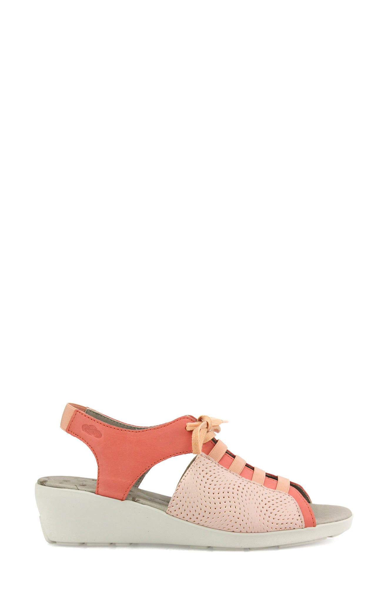 Hattie Lace-Up Sandal, Alternate, color, HYPNOTIC CANTALOUPE LEATHER