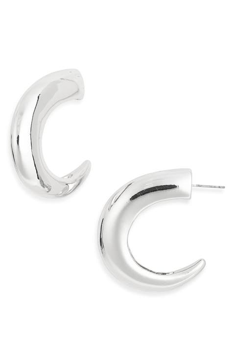 Puffy Hoop Earrings