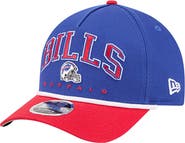 New Era Men's New Era Royal Buffalo Bills Arch COOLERA 9FORTY A-Frame M-Crown Adjustable Hat